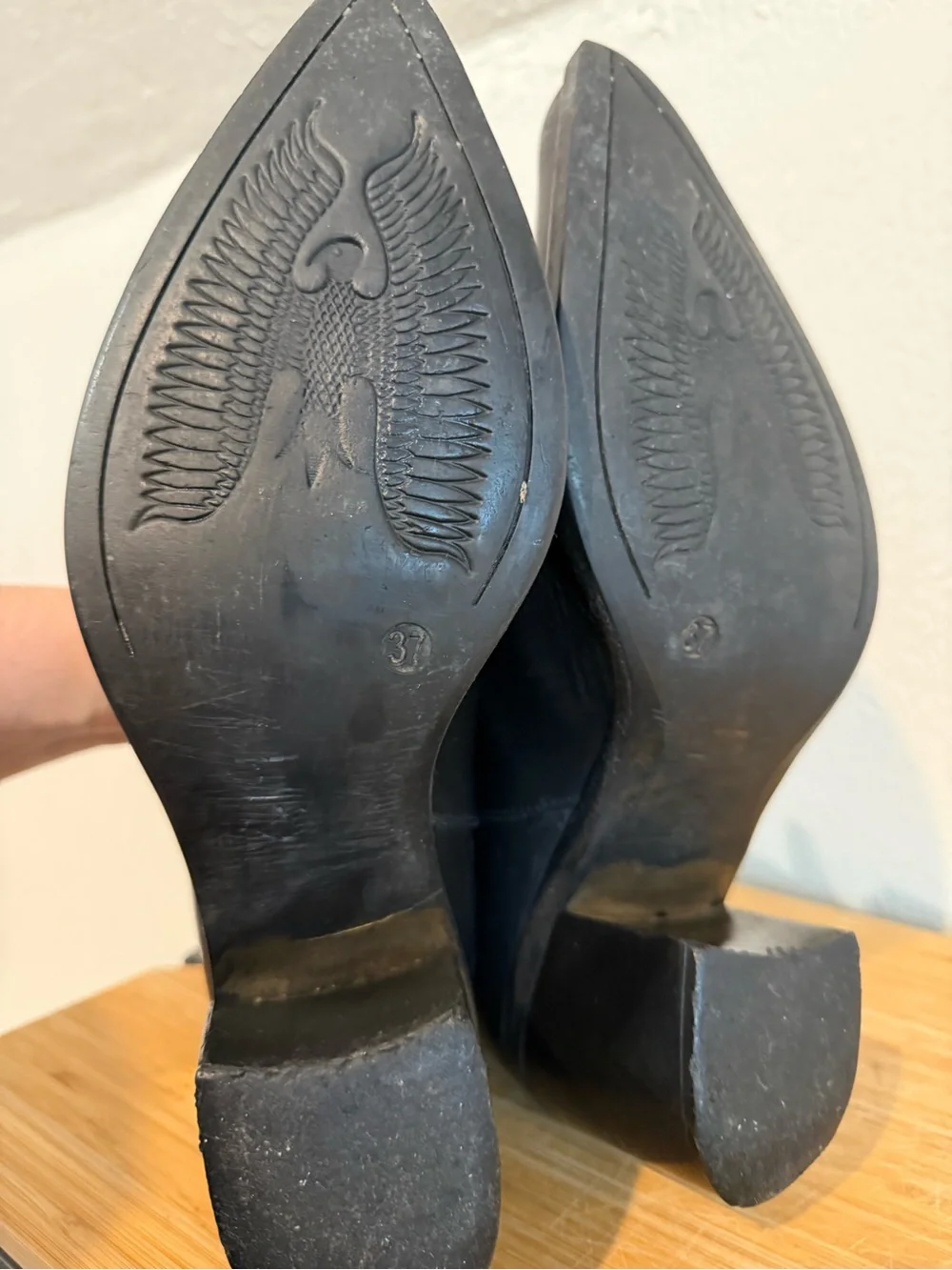 Leather Western Ankle Boots